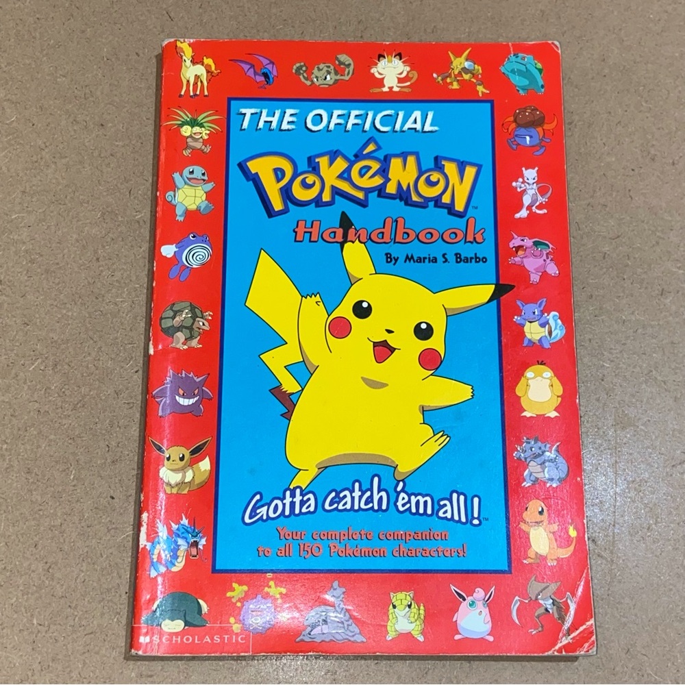 VINTAGE 1995 The Official Pokemon Handbook By Maria S Barbo Gotta Catch ‘Em All!